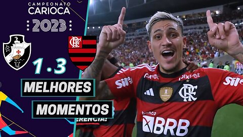 VASCO 1 X 3 FLAMENGO MELHORES MOMENTOS (COMPLETOS) CARIOCÃO 2023