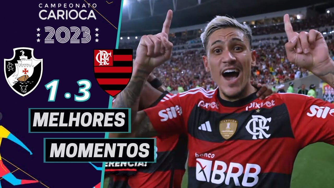 VASCO 1 X 3 FLAMENGO MELHORES MOMENTOS (COMPLETOS) CARIOCÃO 2023