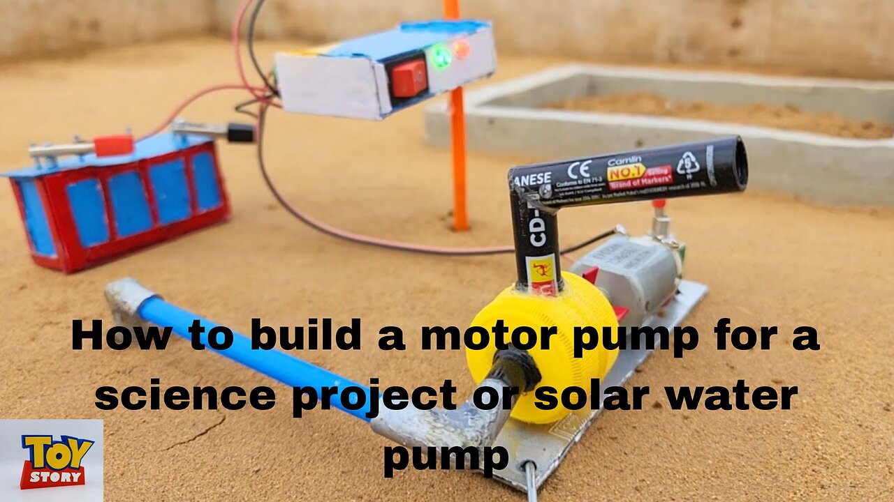 How to build a motor pump for a science project or solar water pump