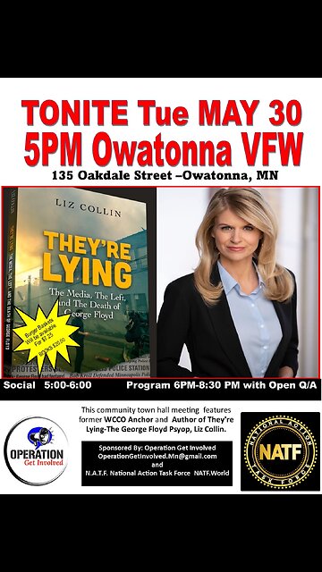 Author LIZ COLLIN in Owatonna, MN @ the VFW