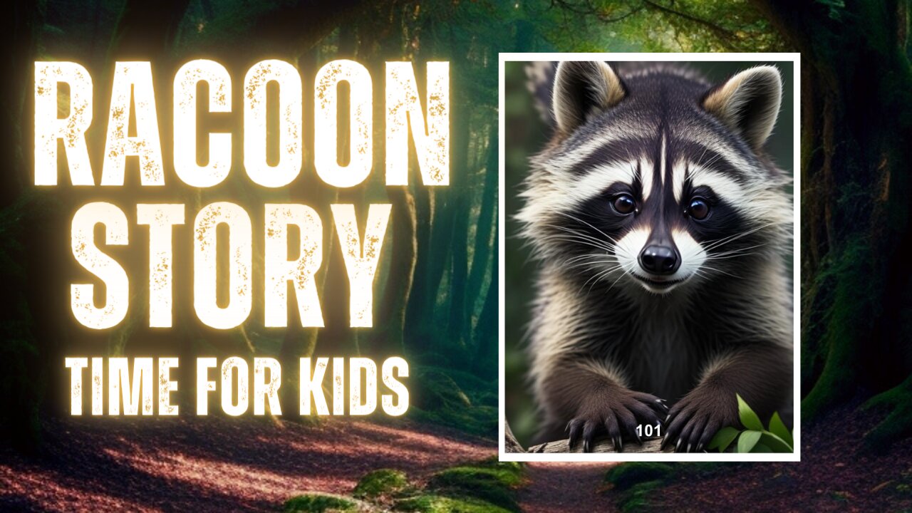 A Raccoon Learns Not To Steal - Audiobook Kor Kids With AI Images. A Artificial Intelligence Story