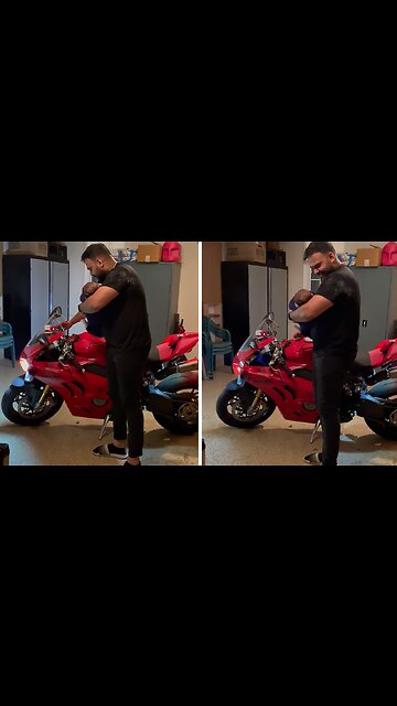 Future Racing Baby Stops Crying After Sound Of Motorcycle