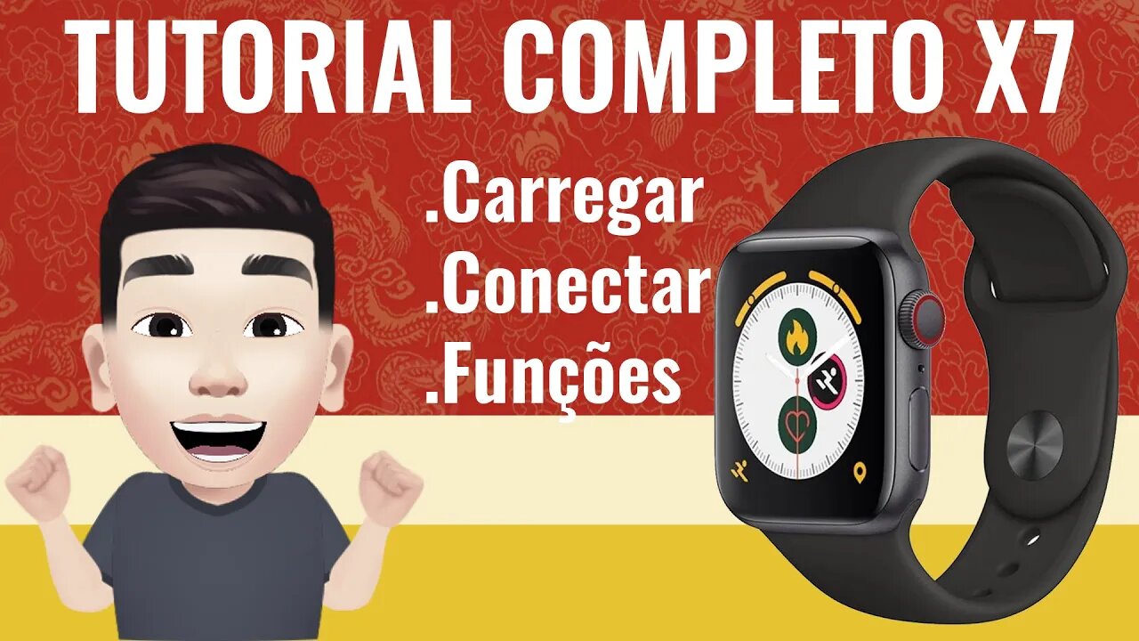 Smartwatch X7 como carregar, como conectar/configurar. Guia completo!