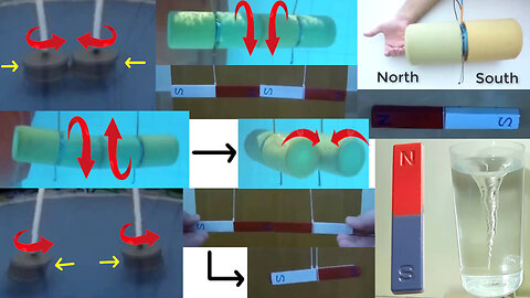 🔬#MESExperiments 45: Rotating Cylinders in Water Behave Like Magnets