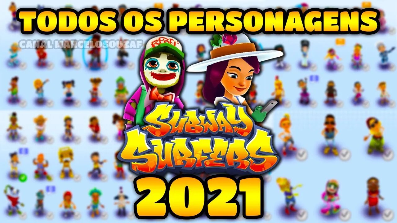 Todos os Personagens do Subway Surfers em 2021