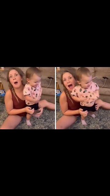 Cute Toddler Says Her Sister's Name For The First Time