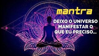 MANTRA DO DIA - DEIXO O UNIVERSO MANIFESTAR O QUE EU PRECISO... #mantra #leidaatração #afirmações