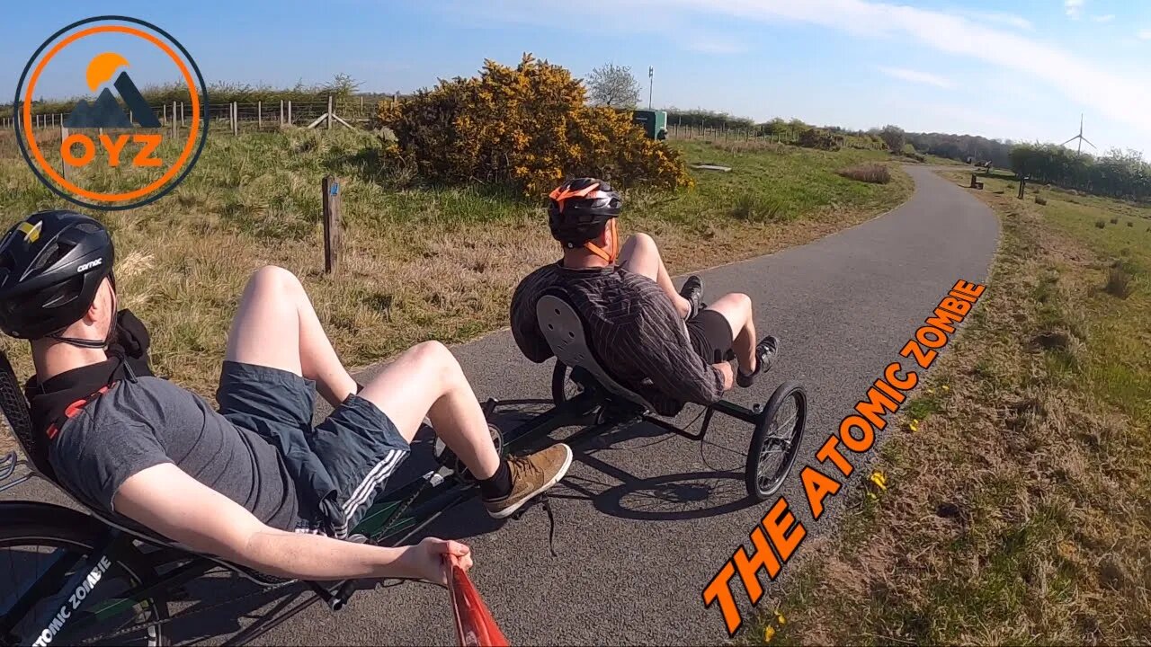 Tandem Recumbent Trike at Watchtree Nature Reserve