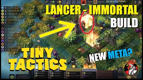 Lancer & Immortal Build - Found something so OP (Tiny Tactics) - Coopalah Plays #gaming #tinytactics