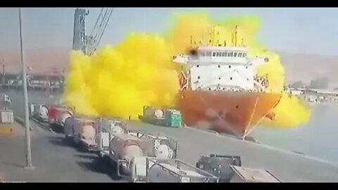 Disaster A gas leak in the port of Aqaba in Jordan this evening