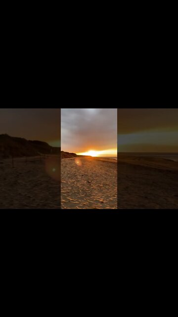 Beautiful sunset on the beach