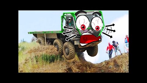 Extreme Monster Truck Off Road Crashes & Fails | Off Road Doodles Vehicle Mud Race |