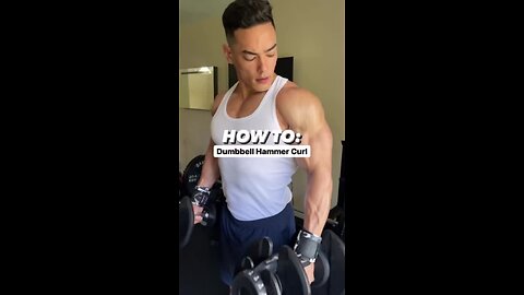 HAMMER CURLS! Grow your BICEPS with this workout! #shorts #short #bicepcurls