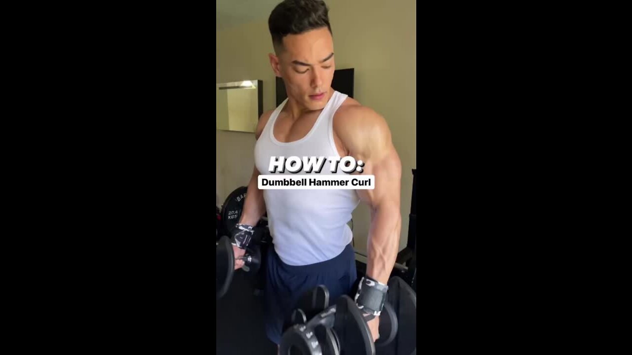 HAMMER CURLS! Grow your BICEPS with this workout! #shorts #short #bicepcurls