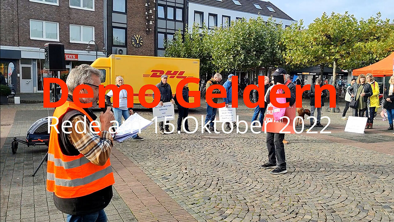 Rede bei der Demo in Geldern am 15. Oktober 2022