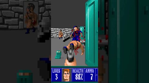 ⬇️ Ranking ⬆️ 🐺Wolfenstein 3D🐺 Maps E3M1 Officer Obnoxious #shorts