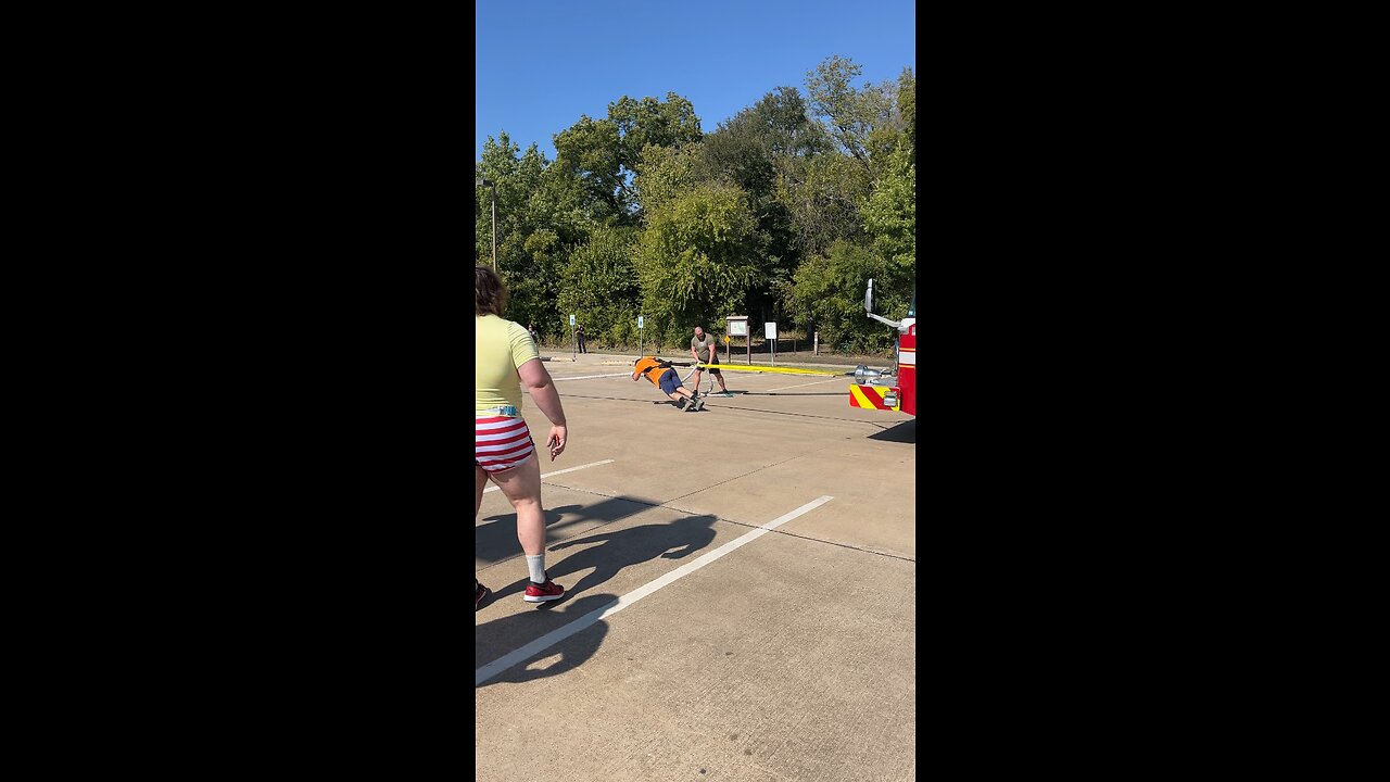 Firetruck pull, strongman