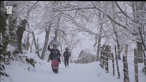 Village life and snowfall