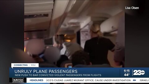 New push to bar convicted violent passengers from flights