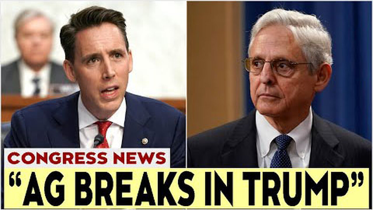 WATCH JOSH HAWLEY MAKES GARLAND CRIES LOUD AT HEARING WITH SH0CKING REVEAL OVER 'TRUMP'S R.AID'