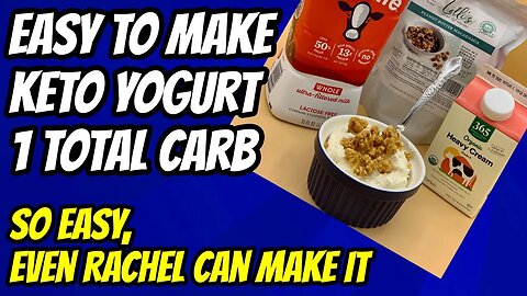 Keto Yogurt - 1 total carb per serving | Instant Pot Yogurt | Double Fat Yogurt