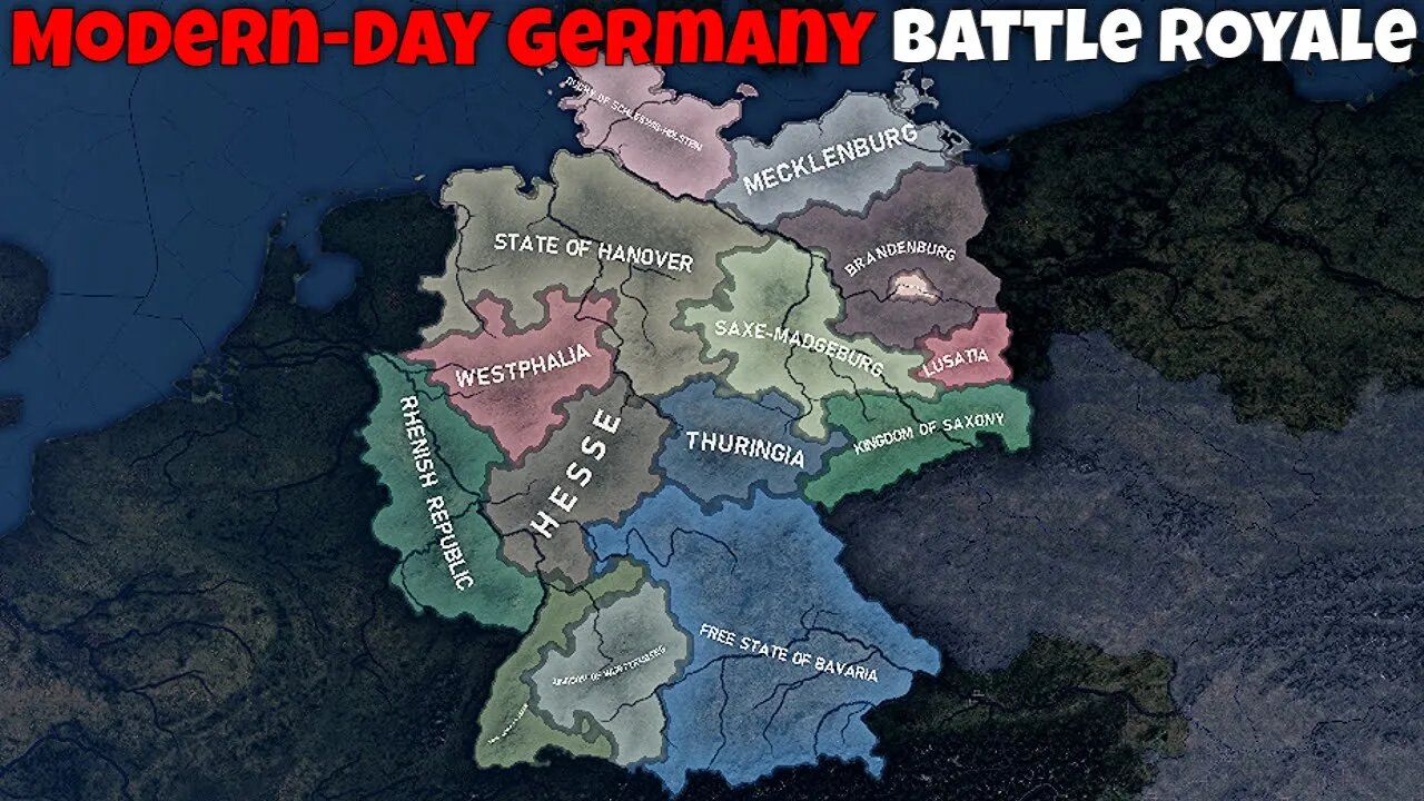 MODERN-DAY GERMANY BATTLE ROYALE | Hoi4 Timelapse