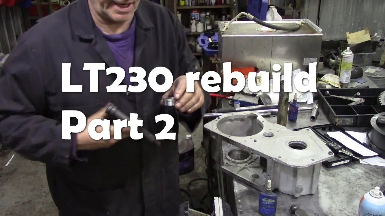 LT230 rebuild Part 2 Fitting the new bush in the casing