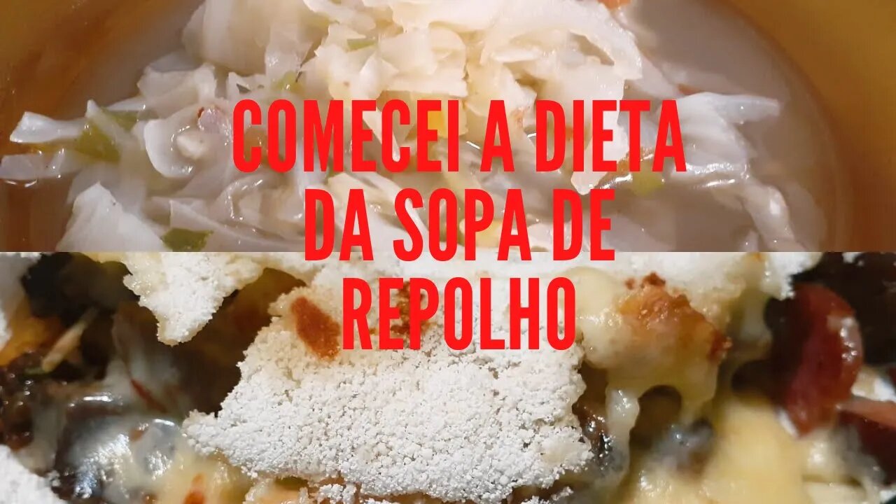 COMECEI A DIETA DA SOPA DE REPOLHO| FIZ PROGRESSIVA DE CHUVEIRO BARATINHA