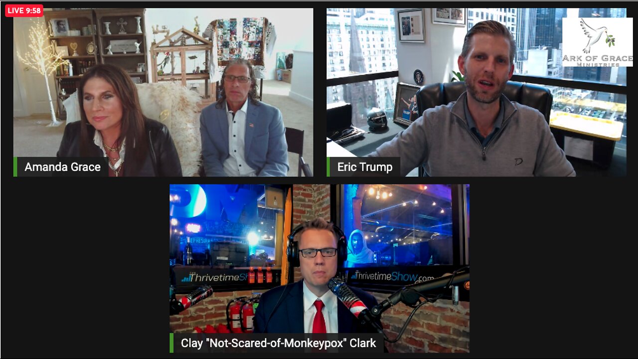 Eric Trump | WATCH LIVE NOW!!! Amanda Grace, Eric Trump & I...(Click the Link In the Show Description)