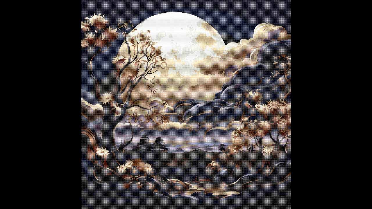 MIDNIGHT BLUE Cross Stitch Pattern by Welovit | welovit.net | #welovit