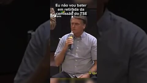 “Eu não vou bater em retirada”, diz Bolsonaro sobre participação em comissão eleitoral do TSE