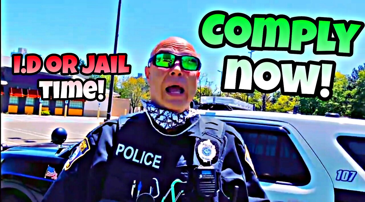 Cop LOSES IT! I.D refusal!