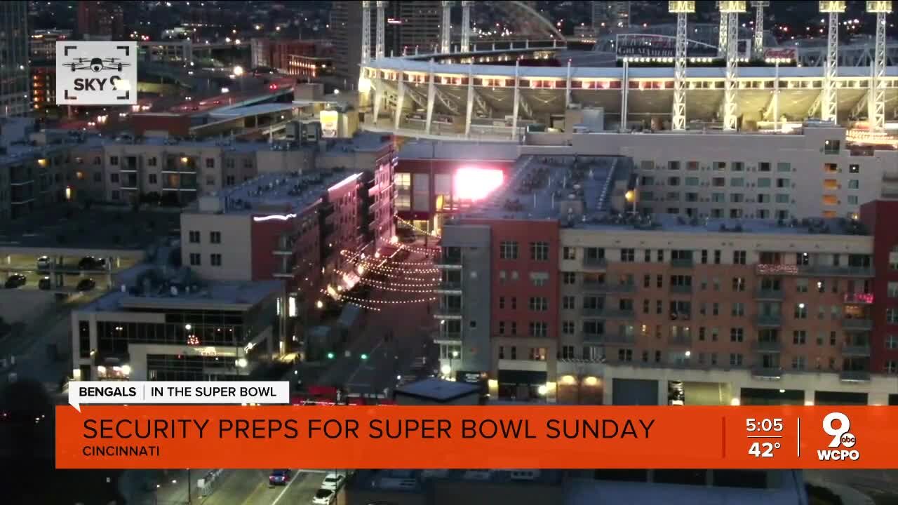 Cincinnati Police prep for Super Bowl Sunday