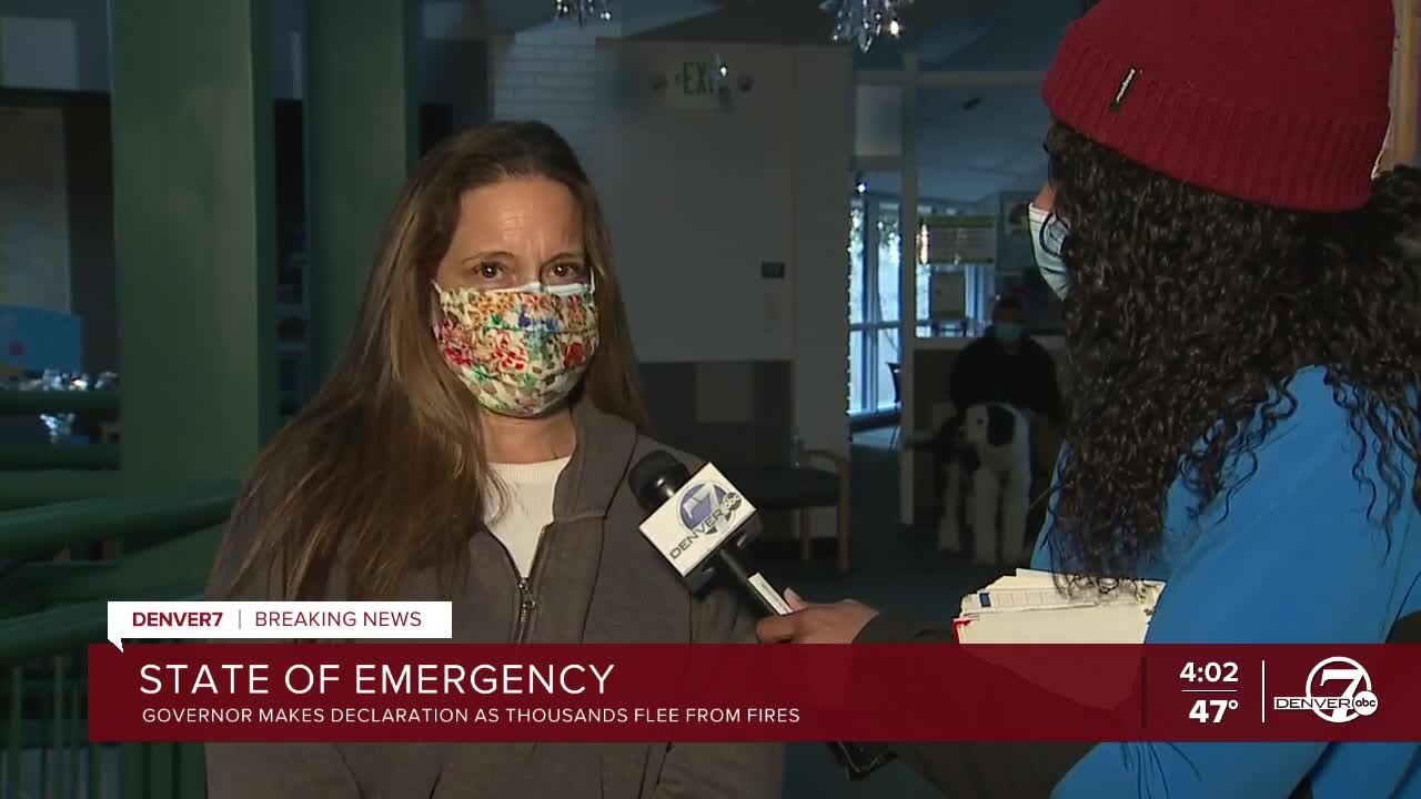 Emergency shelters fill up with residents evacuating Boulder County wildfires