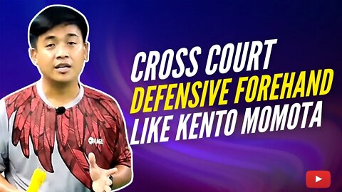 Cross Court Defensive Forehand like Kento Momota featuring Fikri fazrin (Eng Subs) #badminton