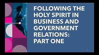 December 25 (Year 4) The Holy Spirit in Business/Government Part 1 - Tiffany Root & Kirk VandeGuchte