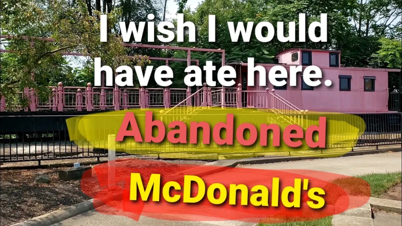 Caboose at abandoned McDonald's