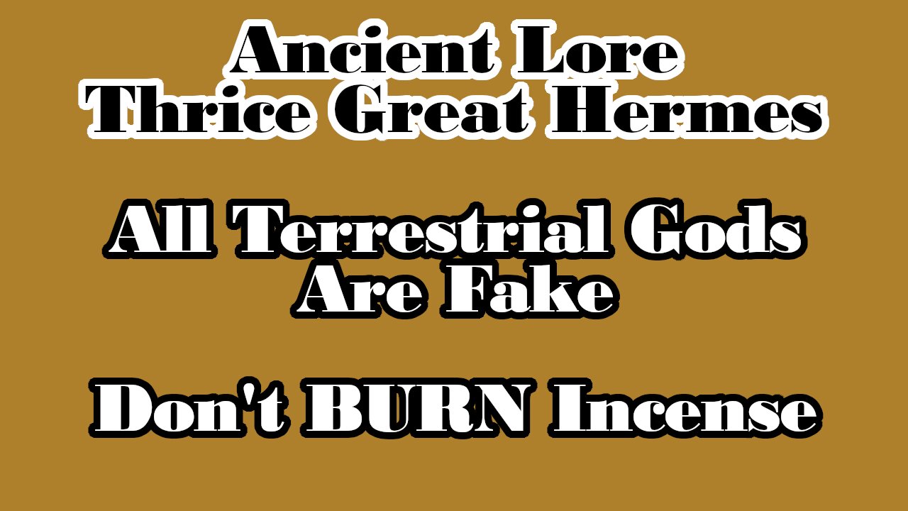 Ancient Lore: The Absence of Space- Hermes Trismegistus