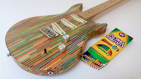 Building a Guitar Out of 2000 Colored Pencils