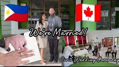 Canadian Filipina Couple Civil Wedding Ceremony| Rick and Mari