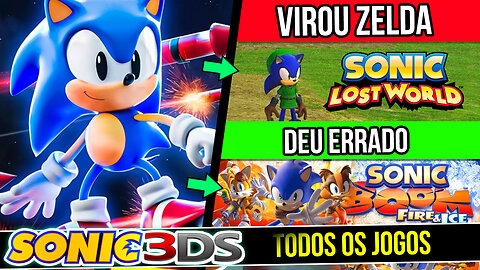 Sucesso e Fracasso do Sonic 3DS😵| Evolução Sonic