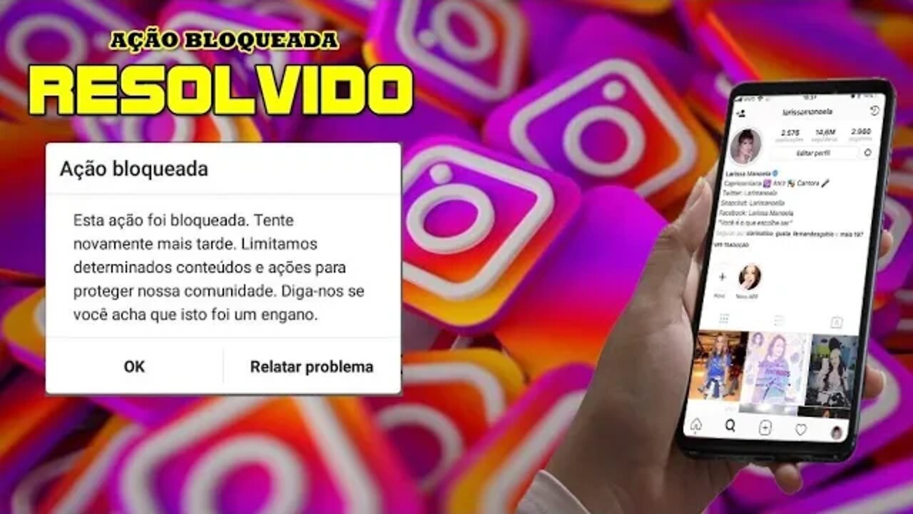 AÇÃO BLOQUEADA | RESOLVA EM 3 MINUTOS AÇÃO BLOQUEADA NO INSTAGRAM