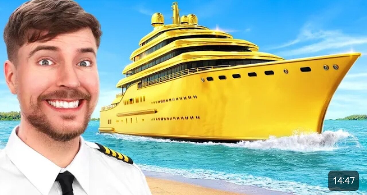 $1 vs $1000000 yacht Mr beast