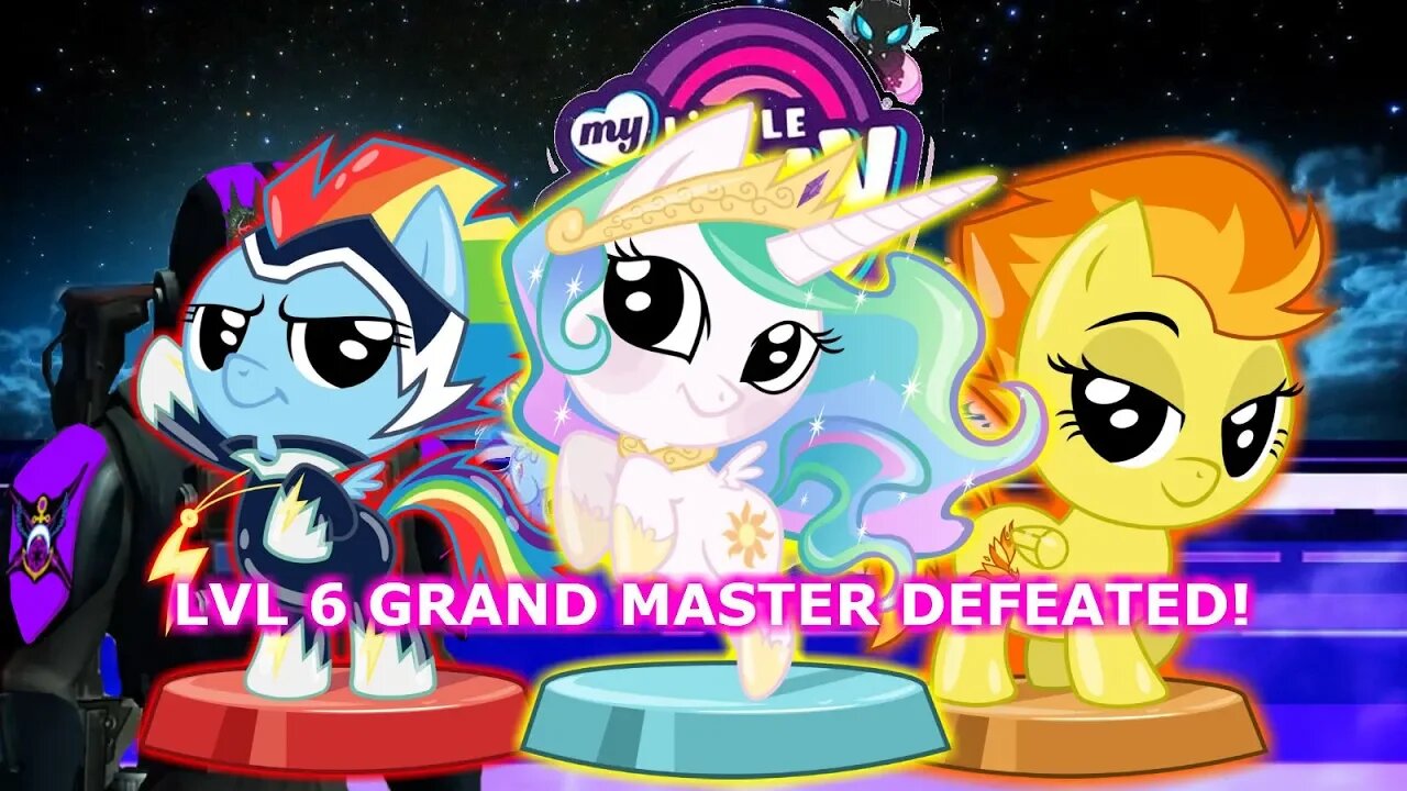 Celestia & the Wonderbolts defeat the lvl 6 Grand Master!