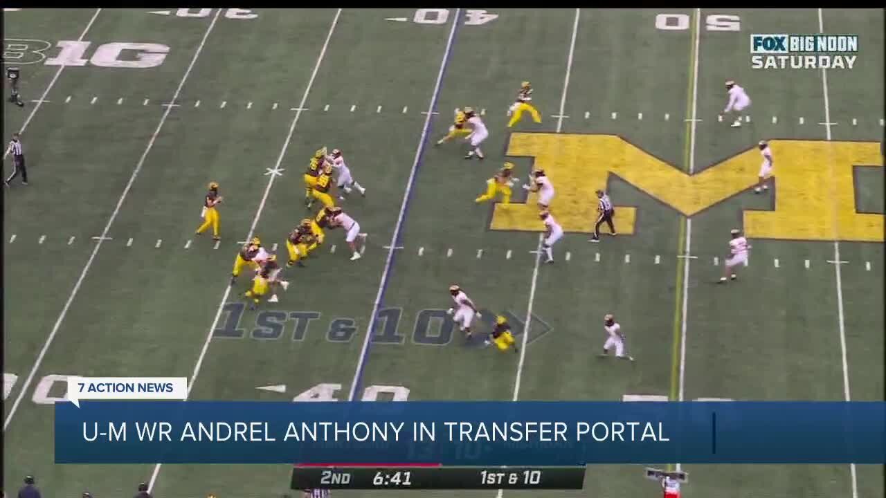 Michigan WR Andrel Anthony enters transfer portal