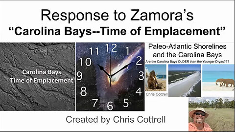 Response to Zamora's "Carolina Bays--Time of Emplacement"