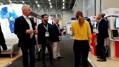 SOUTH AFRICA - Cape Town - AfriCom Trade Expo (Video) (5sR)