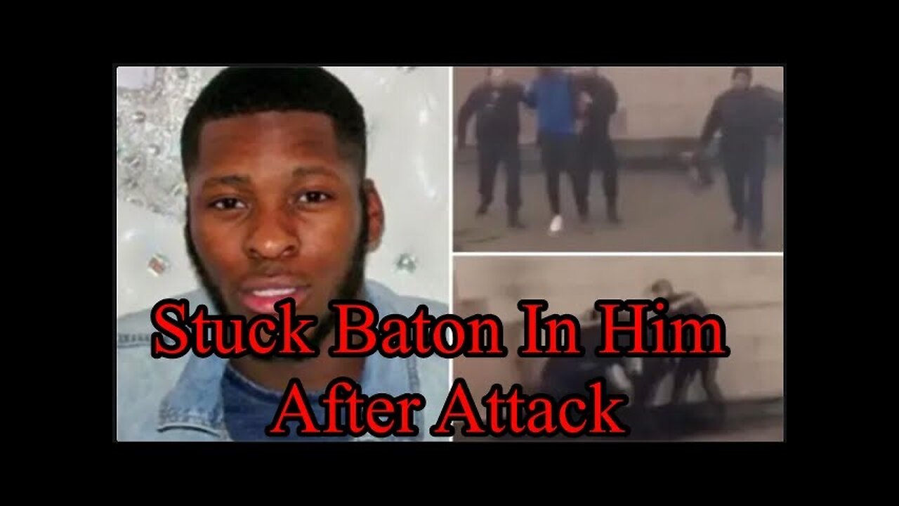 Police stuck there baton inside this man and it was captured on camera