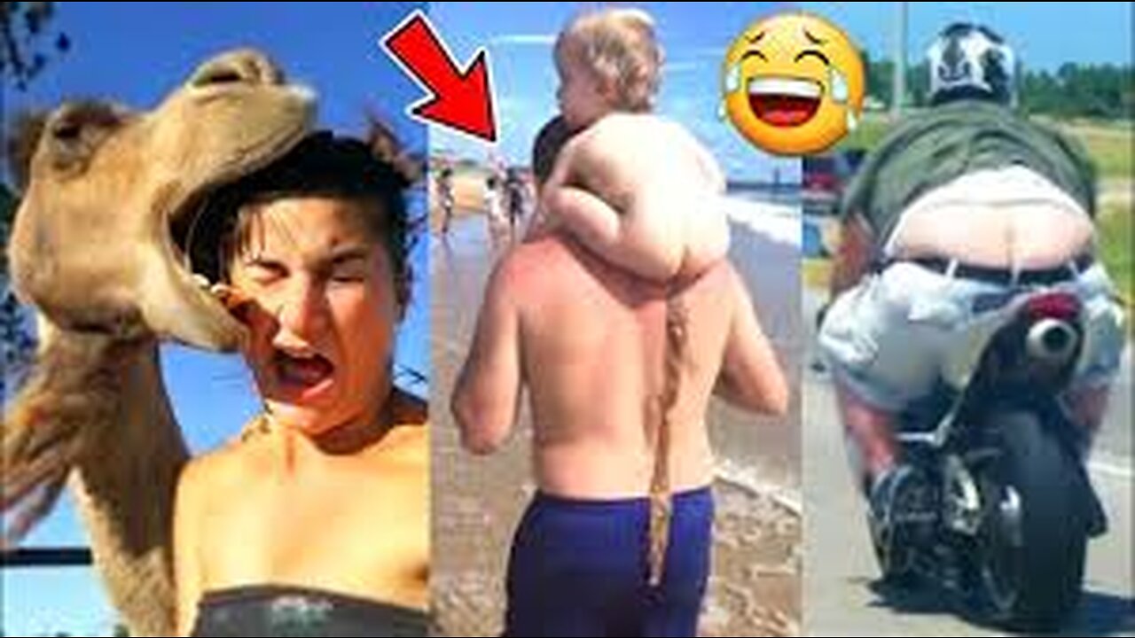 Best comedy video 🤣 small baby do in father's head