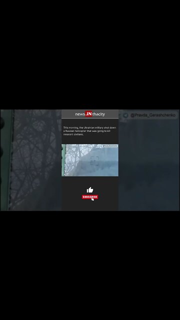 Ukrainian Troops Shoot Down a Russian KA-52M Helicopter #shorts